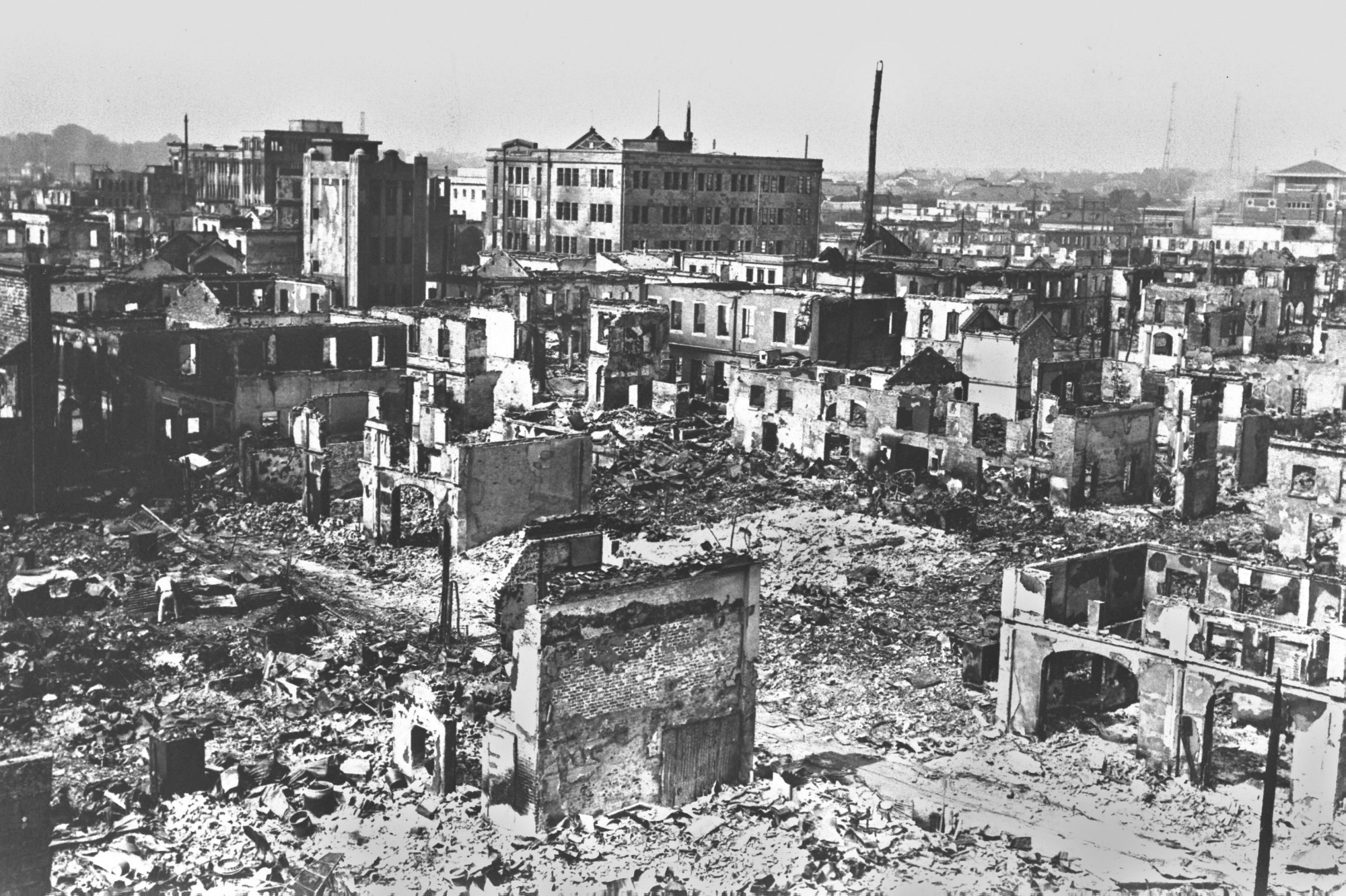 Trận động đất Kanto năm 1923 đ&atilde; ph&aacute;t hủy nhiều nơi ở Tokyo. Ảnh: Getty Images