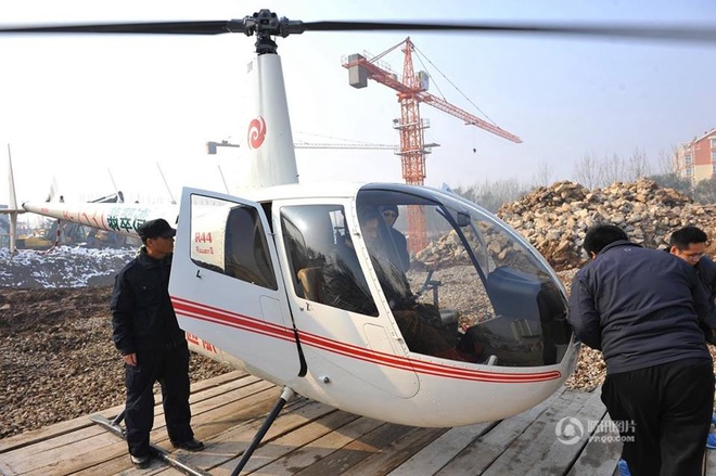 Trung Quốc d&ugrave;ng trực thăng cho kh&aacute;ch xem mua nha
