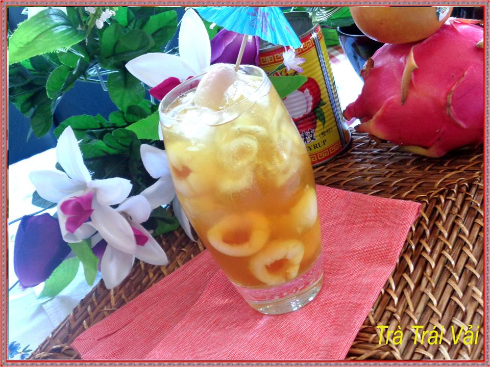 Tr&agrave; đ&aacute; vải thiều