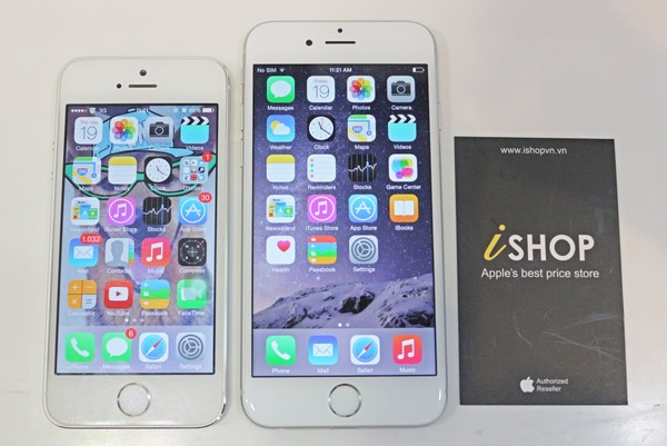 Phím Home với cảm biến vân tay vẫn sở hữu kích thước tương đồng với iPhone 5S chứ không lớn hơn như nhiều tin đồn trước đây.