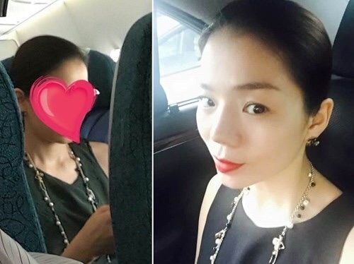 Lệ Quy&ecirc;n cho con t&egrave; v&agrave;o t&uacute;i n&ocirc;n