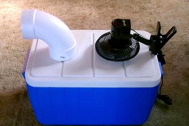 Những chiếc quạt lạnh tự chế được nhiều người ưu chuộng bởi chi ph&iacute; rẻ