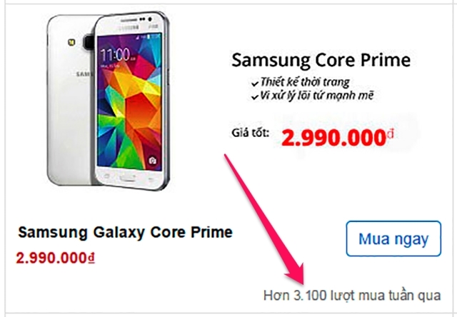 Core Prime l&agrave; smartphone gi&aacute; rẻ nhưng cấu h&igrave;nh lại 'cực khủng'