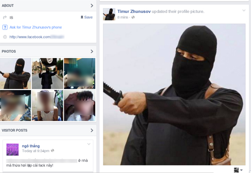 Tr&agrave;n ngập t&agrave;i khoản Facebook giả mạo l&agrave; phiến qu&acirc;n khủng bố IS của người Việt