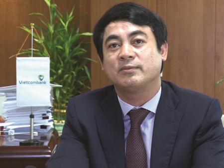 Chủ tịch HĐQT ng&acirc;n h&agrave;ng Vietcombank Nghi&ecirc;m Xu&acirc;n Th&agrave;nh. Ảnh: Thời b&aacute;o ng&acirc;n h&agrave;ng
