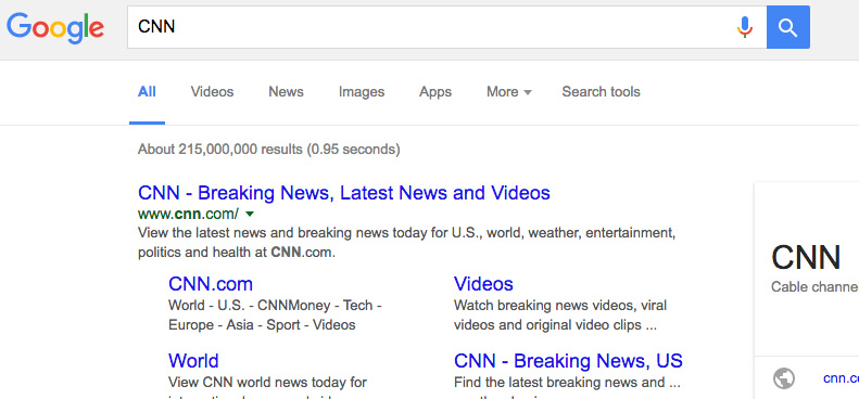 Hãng Google đang thí nghiệm màu mới cho các kết quả tìm kiếm. Ảnh: Desigernews