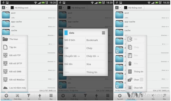 Solid Explorer l&agrave; một ứng dụng hay gi&uacute;p duyệt file theo chế độ 2 m&agrave;n h&igrave;nh