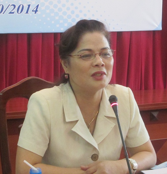 Ph&oacute; cục trưởng Cục Th&ocirc;ng tin KH&CN quốc gia b&agrave; L&ecirc; Thị Kh&aacute;nh V&acirc;n kỳ vọng Biotechmart 2014 sẽ kết nối khả năng cung cầu