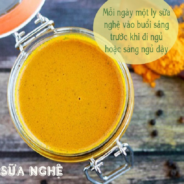 C&aacute;ch l&agrave;m sữa nghệ