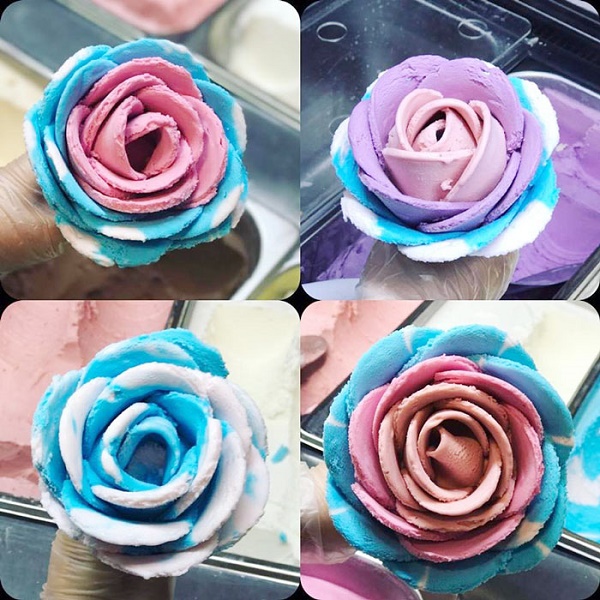 c&aacute;ch l&agrave;m kem ốc quế hoa hồng