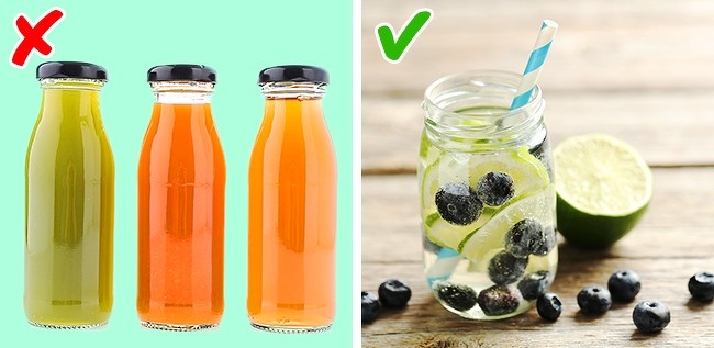 Nước &eacute;p tr&aacute;i c&acirc;y chứa nhiều đường kh&ocirc;ng n&ecirc;n lạm dụng 