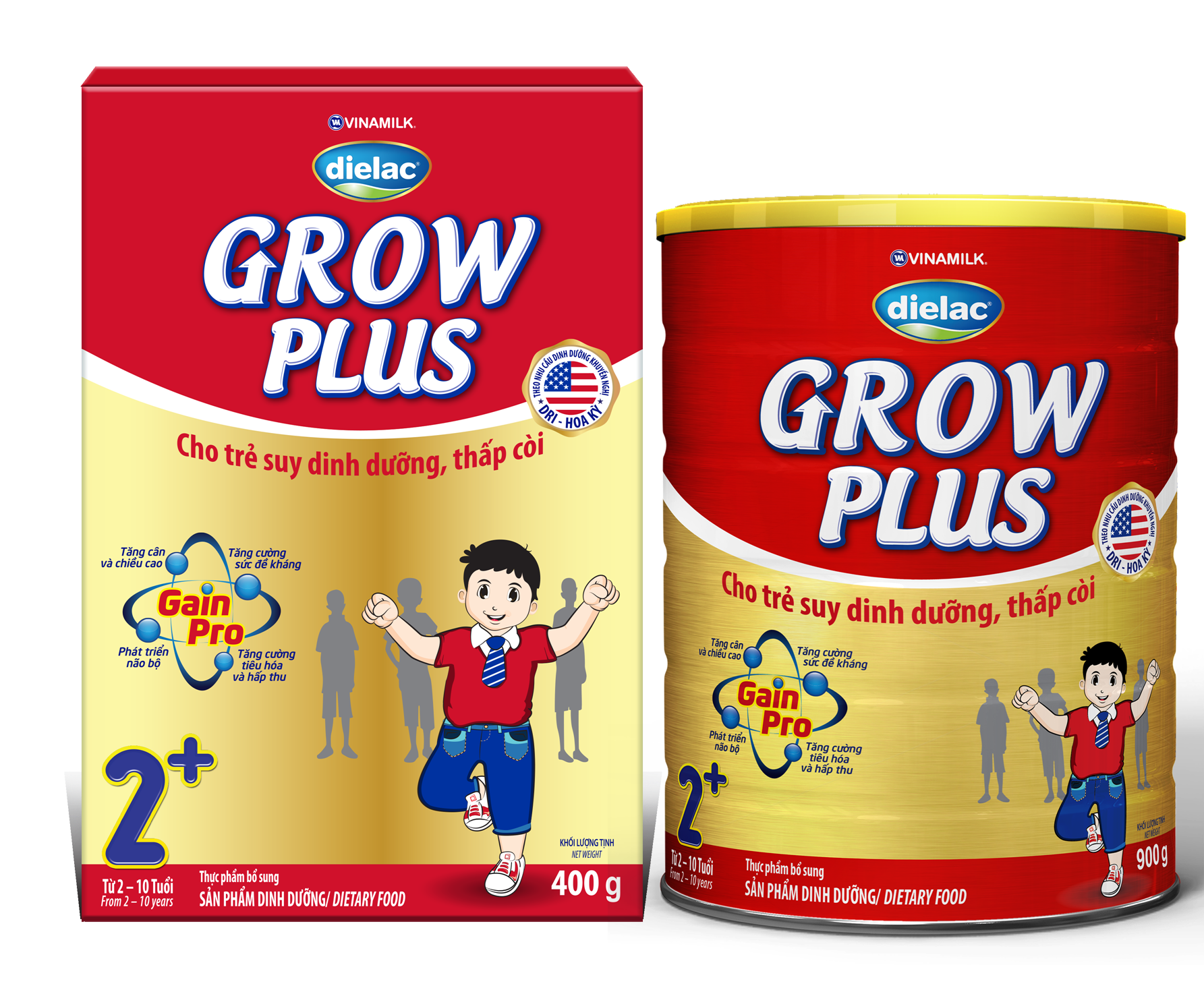 Dielac Grow Plus mang đến 4 lợi &iacute;ch nổi trội cho trẻ suy dinh dưỡng thấp c&ograve;i: Tăng c&acirc;n v&agrave; chiều cao; Tăng sức đề kh&aacute;ng; Ph&aacute;t triển n&atilde;o bộ; Tăng cường ti&ecirc;u h&oacute;a hấp thu