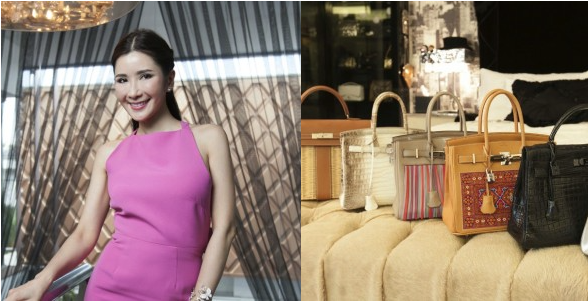 Những chiếc túi xách đắt tiền là món đồ ưa thích của Jamie Chua