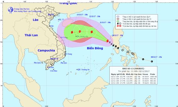 C&ocirc;ng điện ứng ph&oacute; cơn b&atilde;o số 13 &ndash; Haikui