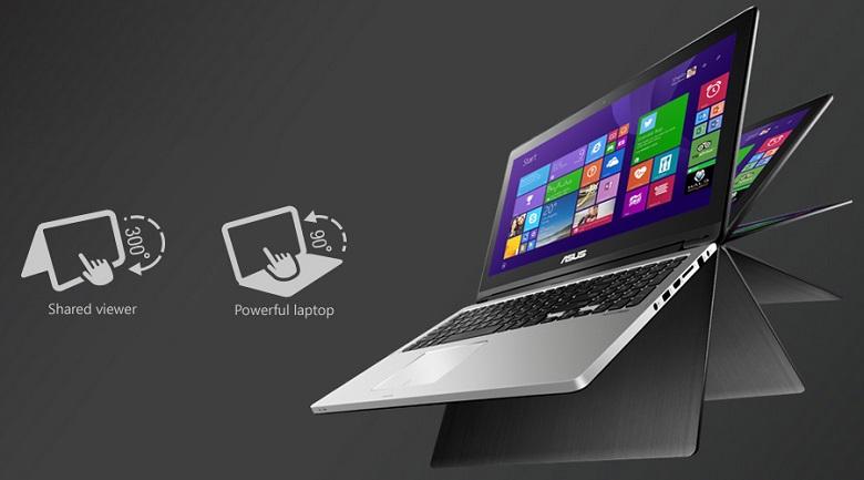 Laptop gi&aacute; rẻ Asus TP500LA ấn tượng với m&agrave;n h&igrave;nh xoay 360 độ