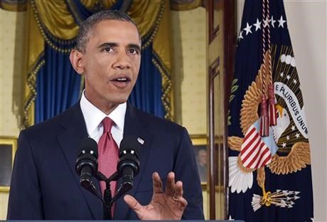 Mỹ sẽ kh&ocirc;ng k&iacute;ch Syria để ti&ecirc;u diệt khủng bố IS được &ocirc;ng Obama tuy&ecirc;n bố trong b&agrave;i ph&aacute;t biểu ng&agrave;y 10/9