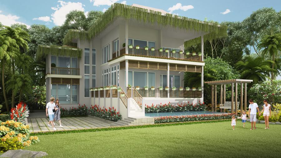 Mẫu biệt thự tr&ecirc;n đồi - đơn lập
