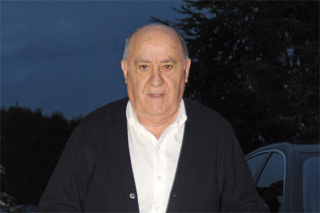Tỷ ph&uacute; Amancio Ortega trở th&agrave;nh người gi&agrave;u thứ hai thế giới