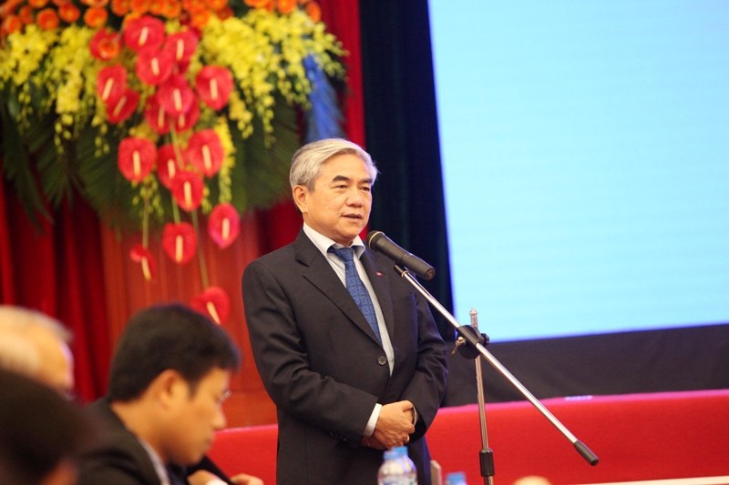 Bộ trưởng Bộ Khoa học v&agrave; C&ocirc;ng nghệ Nguyễn Qu&acirc;n ph&aacute;t biểu tại Gặp mặt c&aacute;c nh&agrave; khoa học trẻ ti&ecirc;u biểu 2015