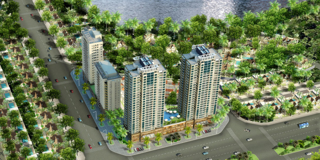 Phối cảnh dự &aacute;n Residence T&acirc;y Hồ do Handico 7 l&agrave;m chủ đầu tư