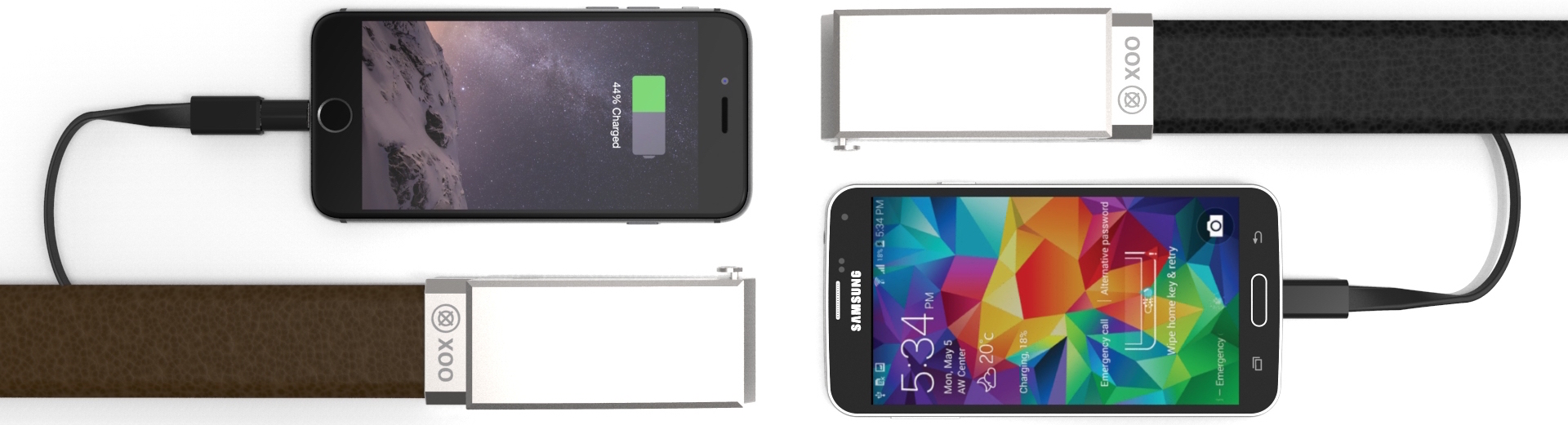 Thắt lưng ki&ecirc;m sạc dự ph&ograve;ng Nifty Xoo sẽ gi&uacute;p tăng thời lượng pin cho những chiếc smartphone 