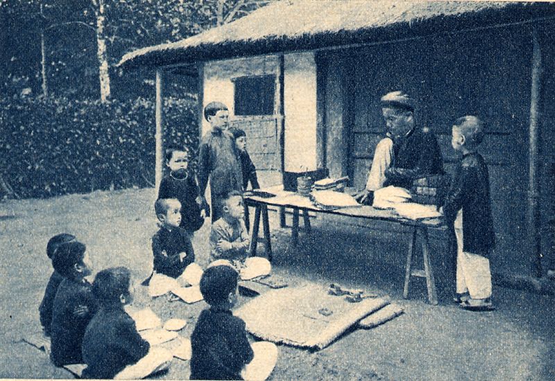 Thầy v&agrave; tr&ograve; thời xưa. Ảnh mang t&iacute;nh minh họa