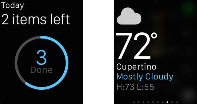 Chế độ Glances tr&ecirc;n chiếc đồng hồ th&ocirc;ng minh Apple Watch sẽ gi&uacute;p hiển thị nhanh th&ocirc;ng tin