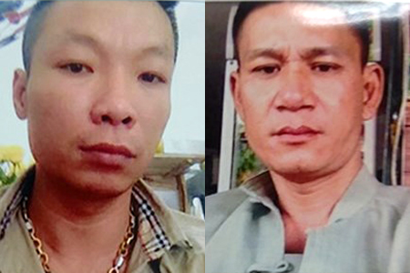 Hai đối tượng Điệp (tr&aacute;i) v&agrave; Qu&acirc;n trong vụ &aacute;n mạng giết người tr&ecirc;n phố Trần Đại Nghĩa (H&agrave; Nội)
