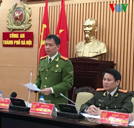 họp b&aacute;o th&ocirc;ng tin ch&iacute;nh thức kết quả điều tra ban đầu vụ &aacute;n ở Thạch Thất