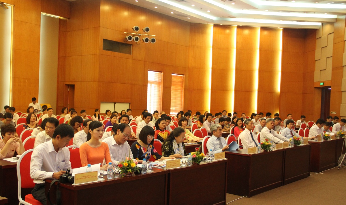 Đại hội Đại biểu C&ocirc;ng đo&agrave;n Bộ Khoa học v&agrave; C&ocirc;ng nghệ lần thứ XVIII, nhiệm kỳ 2015-2020
