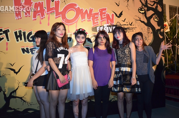 Các bạn trẻ hóa trang độc đáo tham dự Lễ hội Halloween