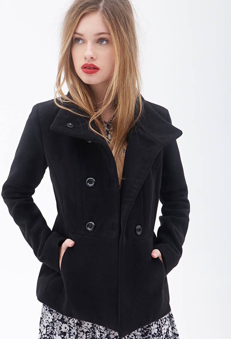 &Aacute;o kho&aacute;c dạ nữ Forever 21gi&aacute; rẻ trẻ trung