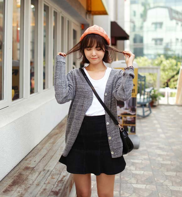 Mix đồ đa dạng c&ugrave;ng &aacute;o ph&ocirc;ng trơn