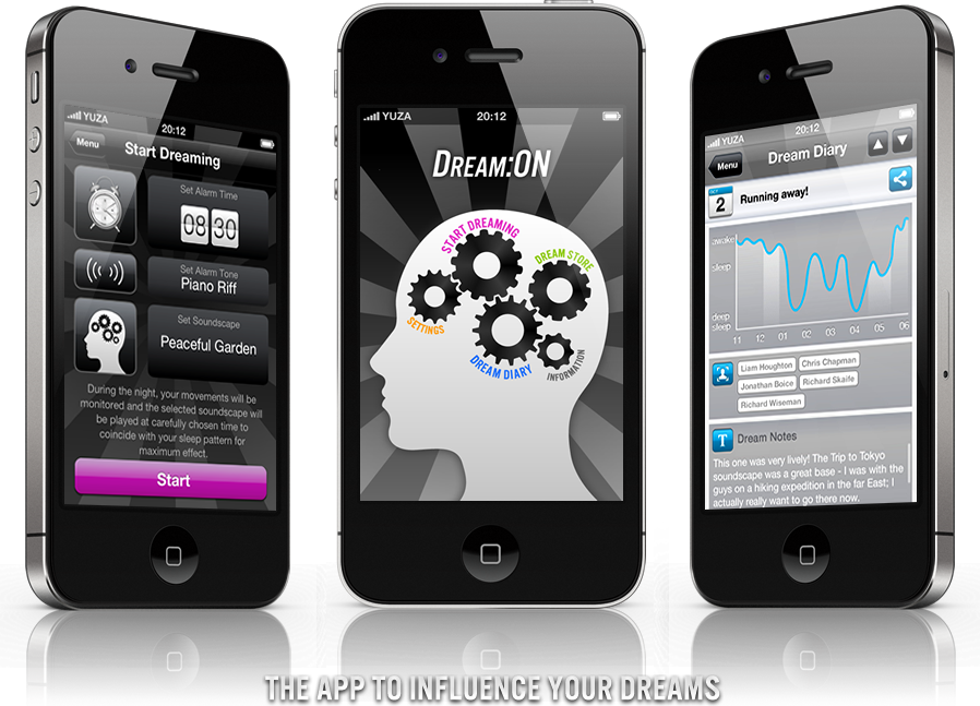 Ứng dụng Dream:ON tr&ecirc;n iPhone