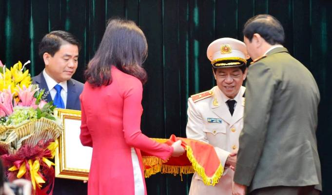 Thiếu tướng Đo&agrave;n Duy Khương l&agrave;m Gi&aacute;m đốc C&ocirc;ng an H&agrave; Nội