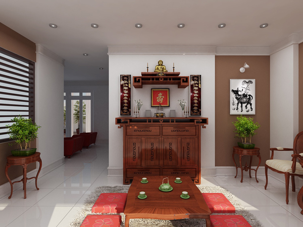 Khi b&agrave;i tr&iacute; b&agrave;n thờ cần tuyệt đối tr&aacute;nh xa nh&agrave; vệ sinh