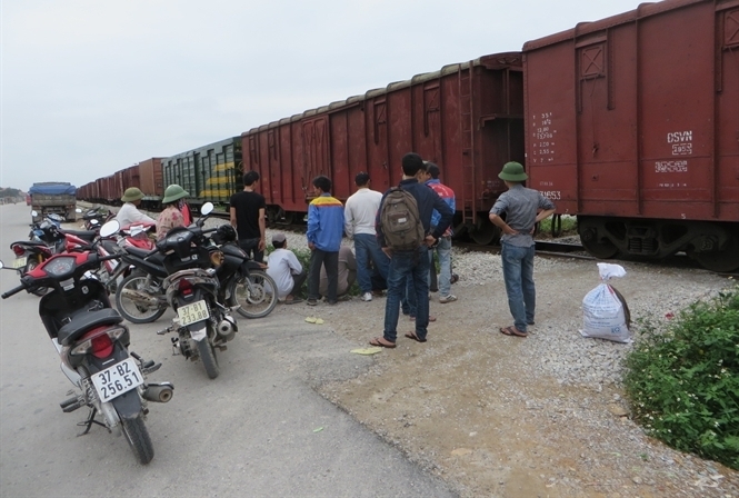 Vị tr&iacute; đường ngang nơi xảy ra tai nạn giao th&ocirc;ng