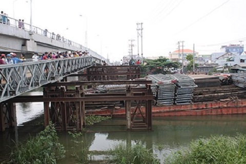 C&acirc;y cầu nơi c&ocirc; g&aacute;i gặp tai nạn lao xe m&aacute;y xuống s&ocirc;ng