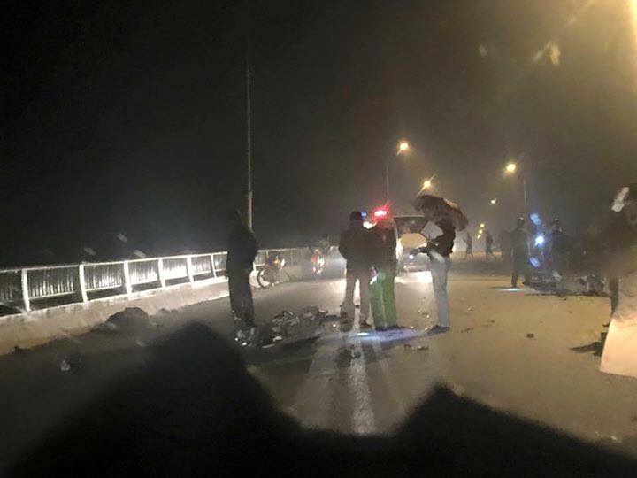 Hiện trường vụ tai nạn giao th&ocirc;ng khiến hai cậu ch&aacute;u ruột tử vong tại chỗ
