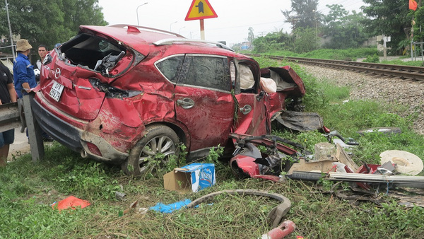Hiện trường một vụ tai nạn giao thông đường sắt