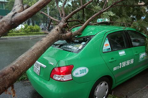 Trong s&aacute;ng 14/9, những cơn mưa lớn k&eacute;o d&agrave;i v&agrave; gi&oacute; giật mạnh li&ecirc;n tiếp diễn ra tr&ecirc;n địa b&agrave;n th&agrave;nh phố Đ&agrave; Nẵng. Ảnh  VTC