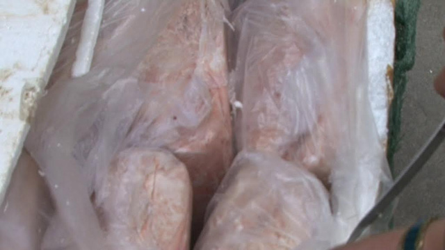 Số nầm lợn bị thu giữ ng&agrave;y 8/3/2016