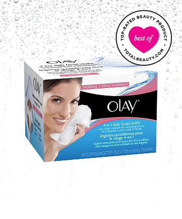 Olay 4-in-1 Daily Facial Cloths gi&uacute;p tẩy tế b&agrave;o chết, se kh&iacute;t lỗ ch&acirc;n l&ocirc;ng v&agrave; dưỡng chất gi&uacute;p s&aacute;ng da, c&acirc;n bằng độ ẩm