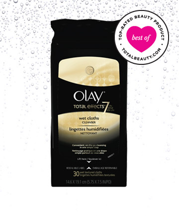 Olay Total Effects Wet Cleansing Cloths l&agrave; loại khăn tẩy trang c&oacute; khả năng dưỡng da