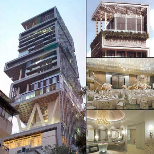 T&ograve;a l&acirc;u đ&agrave;i Antilia của tỷ ph&uacute; Ấn Độ Ambani 1