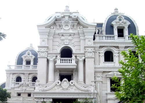 Biệt thự của đại gia Trần Thế Long. Ảnh Vietnamnet