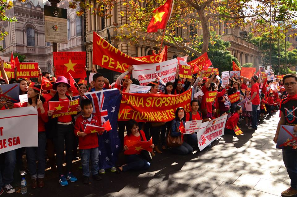 bieu tinh chong trung quoc tai sydney