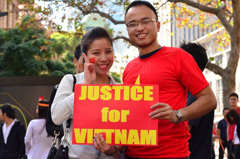 bieu tinh chong trung quoc tai sydney