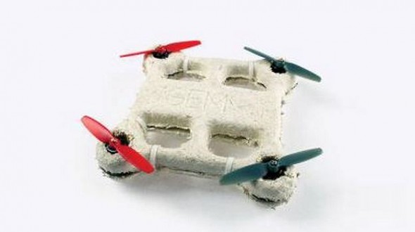 Bản mẫu của chiếc m&aacute;y bay do th&aacute;m mini chế tạo từ vật liệu sinh học c&oacute; khả năng tự hủy