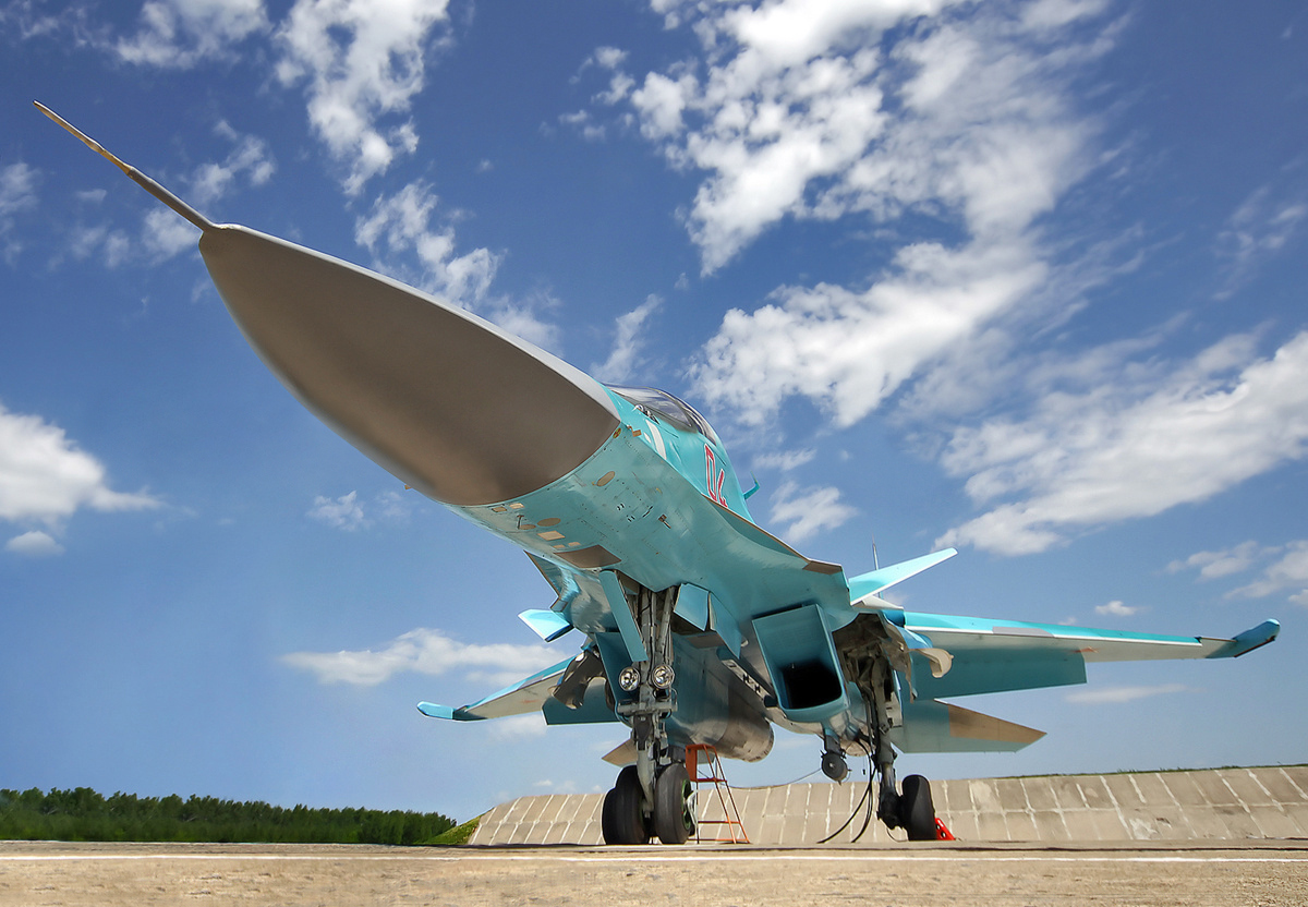 M&aacute;y bay chiến đấu Su-34 của Nga Su-34 được mệnh danh l&agrave; 